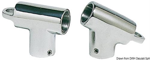 Raccordo T 60° 22mm c/occhio