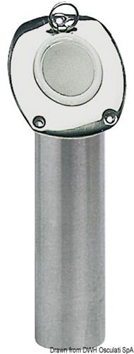 Portacanne incasso inox 42 mm