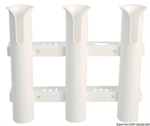 Portacanne parete plastica 3 posti