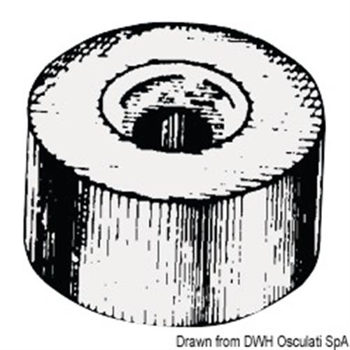Anodo alluminio a rondella mm 24x14