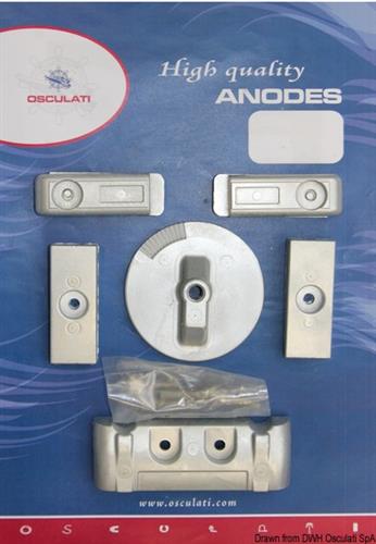 Kit anodi 8 pz Verado 6 magnesio