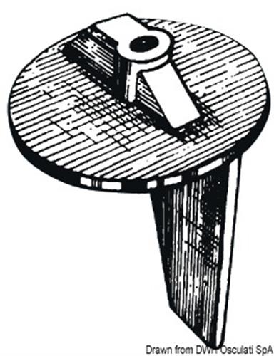 Anodo per piedi con eliche in acciaio inox 50/140 HP