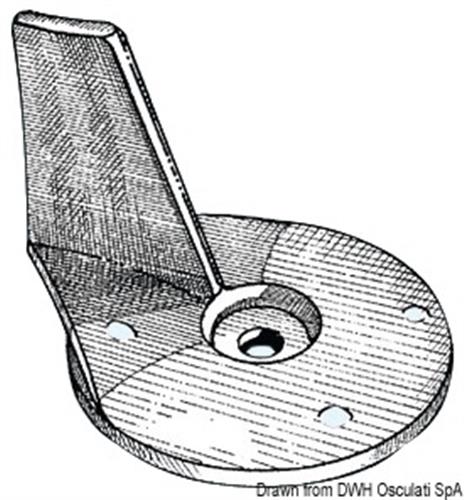 Anodo MERCURY pinna 25/50 HP zinco