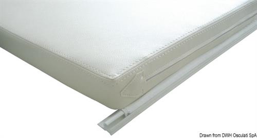 Canalina in PVC bianco 4 m per cuscinerie