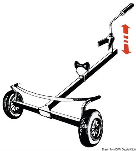 Carrello portabarche 200 kg
