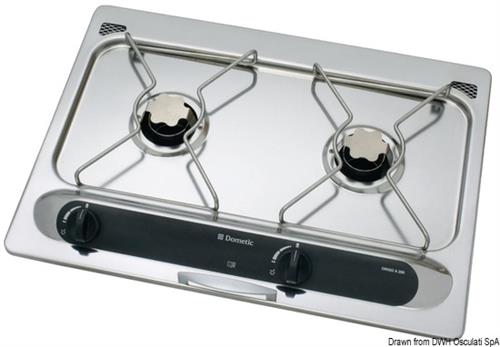 Cucina alcool 2 fuochi piezoelettrica