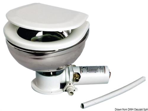 WC elettrico 24 V tazza inox