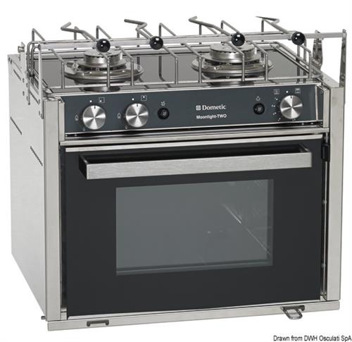 Cucina con forno a gas SMEV Moonlight a 2 fuochi 