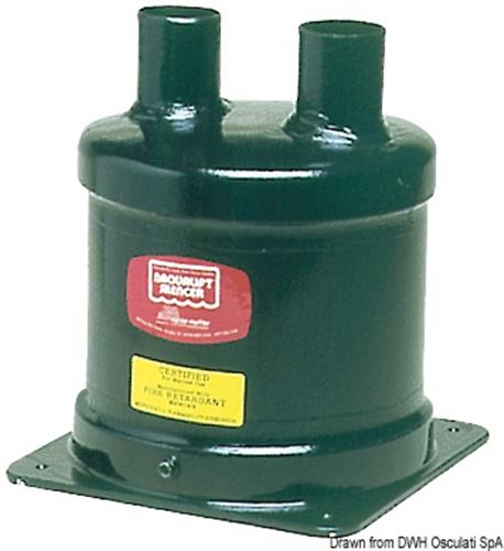 Marmitta vetroresina 40 mm