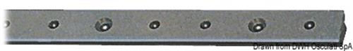 Rotaia lega leggera anodizzata 25x4 mm 2 m