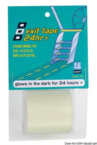 Nastro adesivo luminescente PSP MARINE TAPES Exit Tape