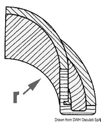 Angolare in teak 