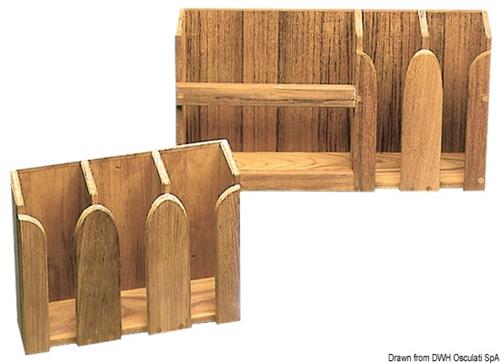 Porta piatti teak 490x106x228 mm