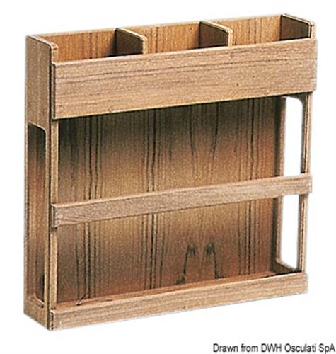 Porta carte nautiche teak 