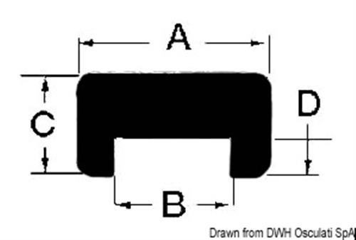 Profilo teak 30x15x15x6