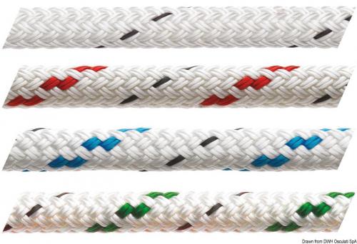 Cima Marlow Doublebraid con segnalino rosso 6 mm