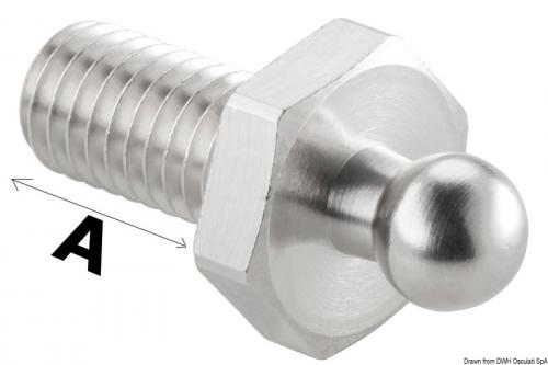 Bottone maschio Loxx Inox vite + dado