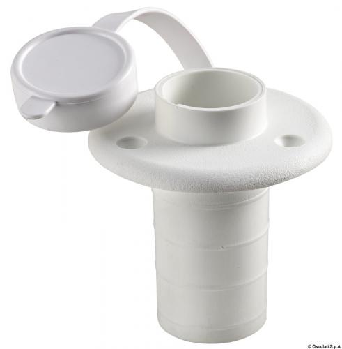 Basetta plastica bianca incasso piano 3 contatti