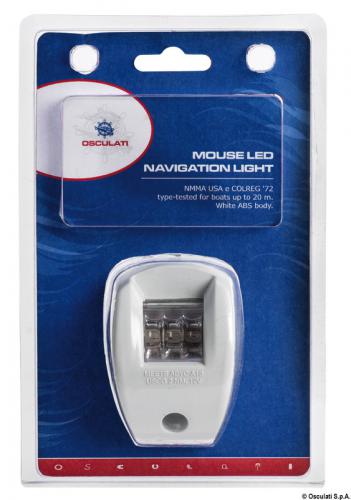 Fanale di via Mouse verde corpo ABS bianco