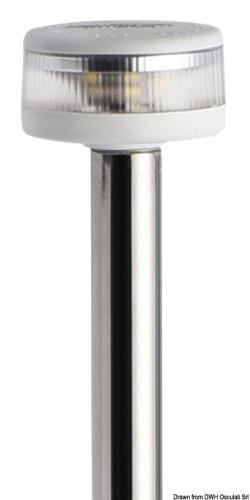 Asta luminosa 360° a Led Evolved bianca abbattibil