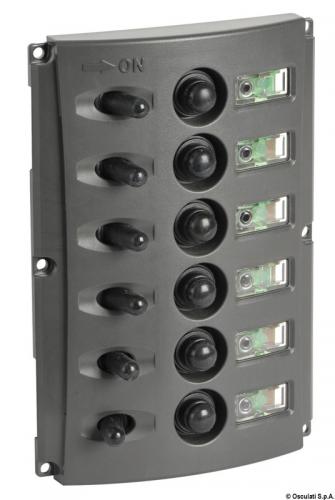 Pannello elettrico fusibili automatici doppio LED