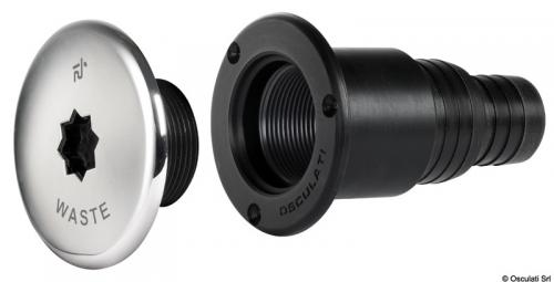 Tappo imbarco costampato Ø50+Ø38mm WASTE ISO 8099