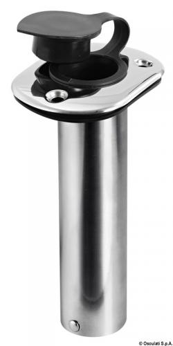 Portacanne incasso inox 42 mm 90°