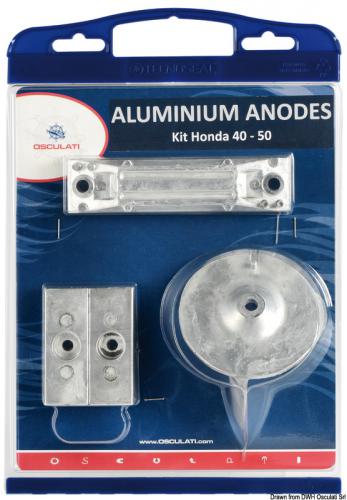 Kit anodi fuoribordo magnesio Honda 40/50 Hp