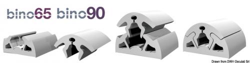 Profilo parabordo BINO 65 grigio