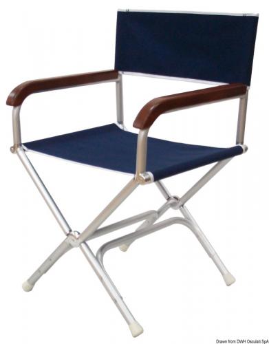 Sedia pieghevole Director poliestere blu
