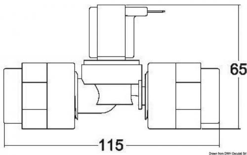 Elettrovalvola Tecma plastica 12 V