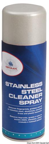 Stainless steel cleaner spray