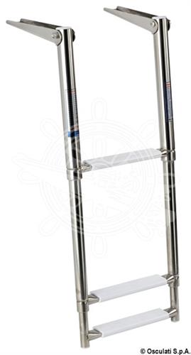 Scaletta inox telescopica 3 gradini