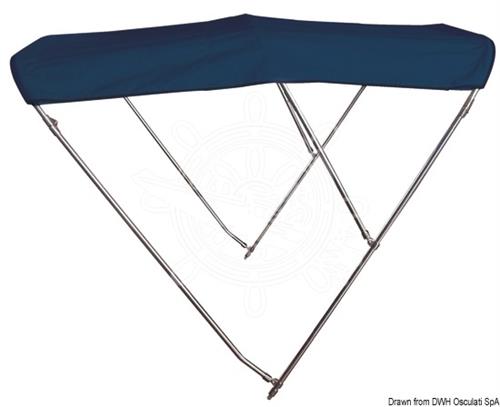 Tendalino 3 archi Inox alto cm 215/225 blu