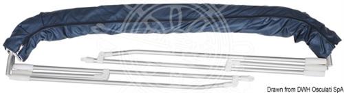 Tendalino 3 archi Inox alto cm 170/180 blu