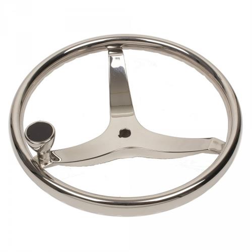 VOLANTE INOX 40 MM CON MANIGLIA