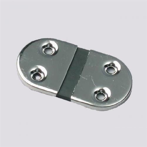 CERNIERA ACCIAIO INOX LUCIDATA CON GOMMA ELASTICA