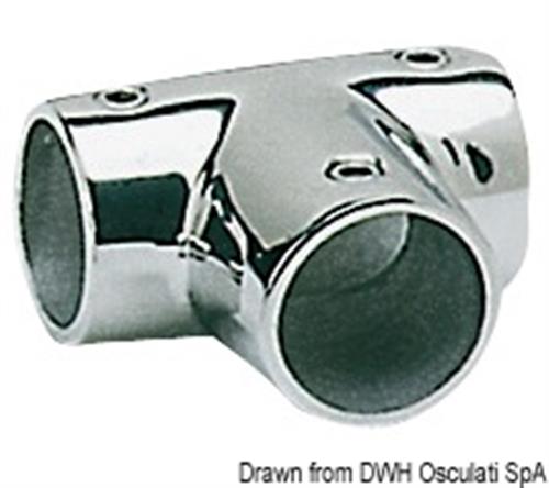 Giunto inox T 90° 22 mm