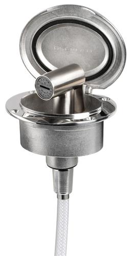 Box Elissa inox con doccia Tiger tubo Inox 2,5 m