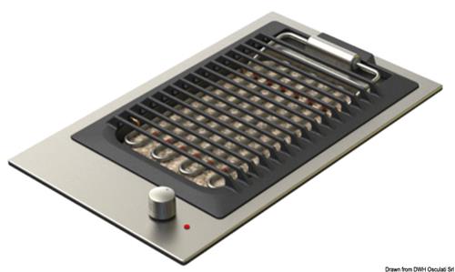 Barbecue elettrico in acciaio inox satinato