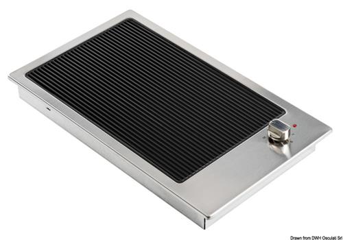 Barbecue elettrico con piano vetroceramica