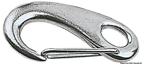 Moschettoni inox a molla mm 70