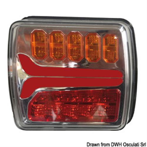 Fanale posteriore sinistro LED dinamico