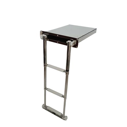 Scaletta telescopica 4 gradini acciaio inox AISI 316
