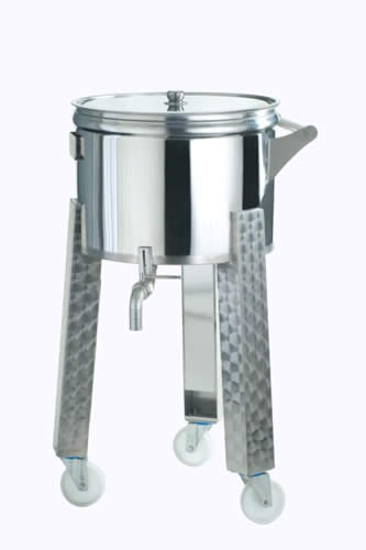 Contenitore carrellato Alto a 3 ruote lt. 100