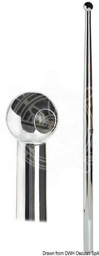 Candeliere inox 610 mm