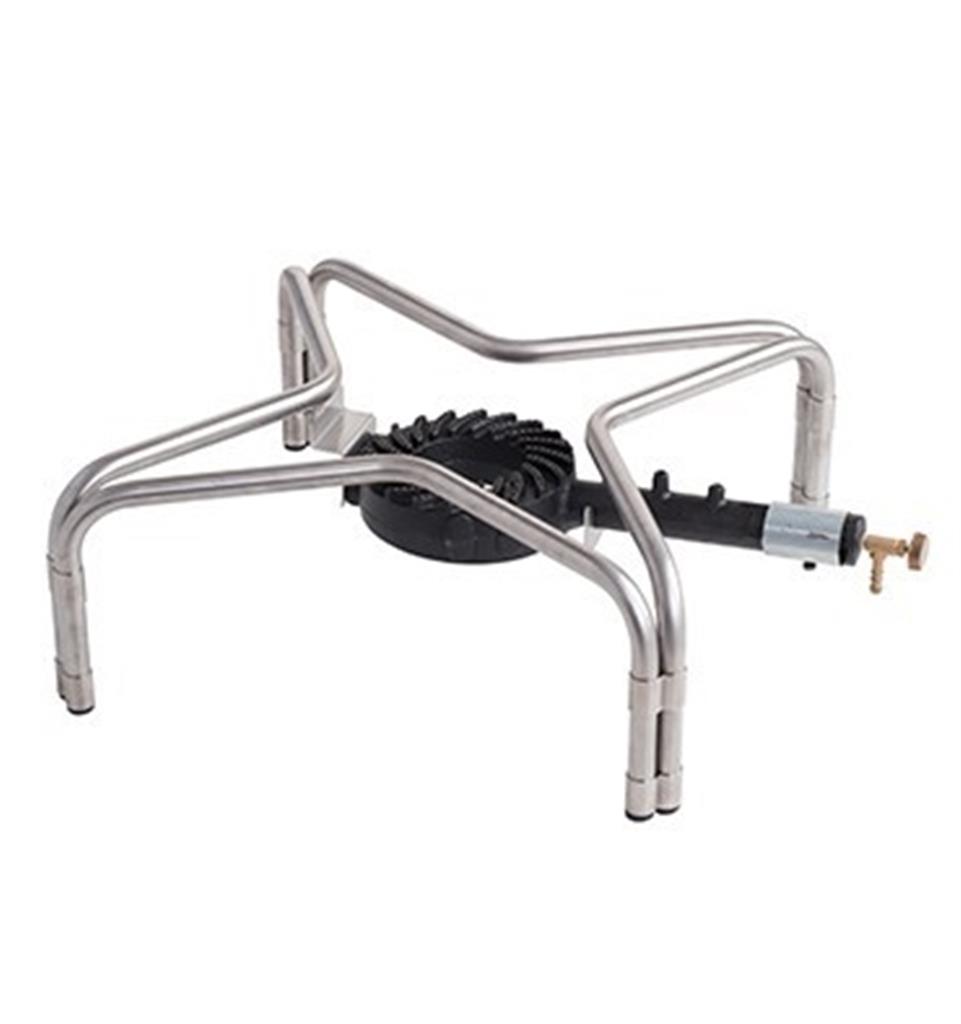 BBQ-TORO distributore di Fiamma in Acciaio Inox per griglia a Gas | 39 x 12,5 cm | Coperchio del bruciatore, Piastra Fiamma per griglia a Gas